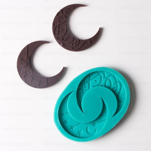 قالب سيليكون للتزيين - شكل الهلال