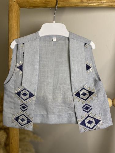 سديري ولادي بتطريز هندسي – إطلالة تراثية أنيقة