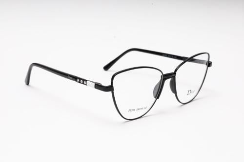 نظارة طبية ديور بإطار معدني أسود أنيق