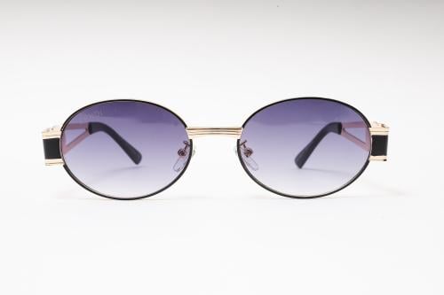 نظارة شمسية فندي - ذهبي عتيق وزجاج موف