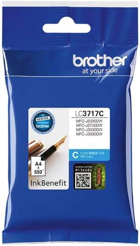 Brother LC3717C Genuine Ink Cartridge Cyan