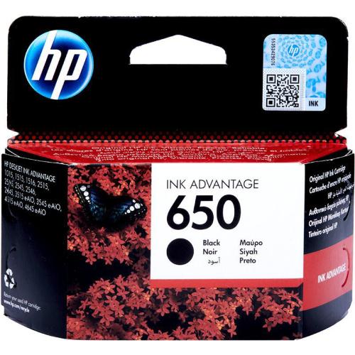 HP 650 Black Original Ink Advantage Cartridge – CZ...