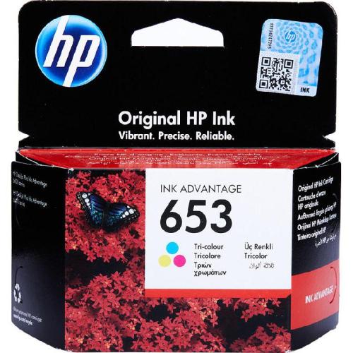 HP 653 Tri-color Original Ink Advantage Cartridge...