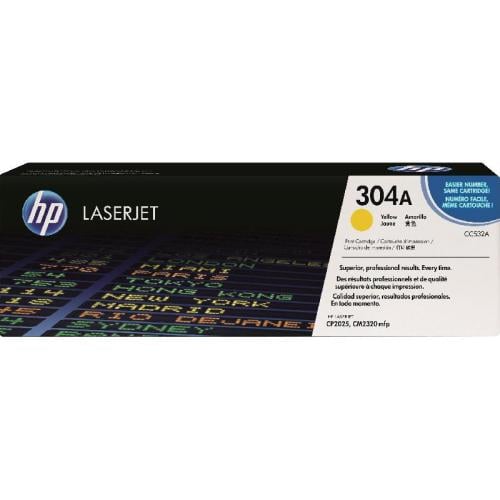 HP 304A Yellow Original LaserJet Toner Cartridge –...