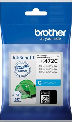 Brother Genuine LC472C Cyan Printer Ink Cartridge