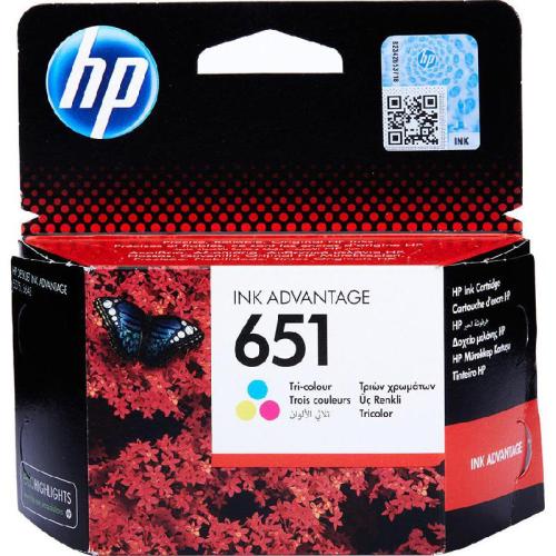 HP 651 Tri-color Original Ink Advantage Cartridge...