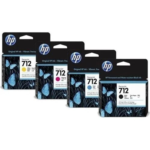 HP 712 Full set ( Black, Cyan, Yellow, Magenta ) D...