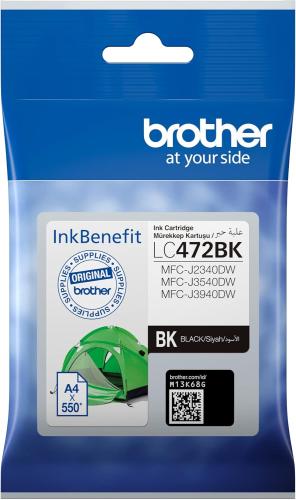 Brother Genuine LC472BK Black Printer Ink Cartridg...