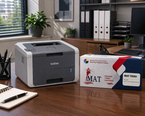 حبر MAT TONER BROTHER TN261 ارجواني/MAGENTA