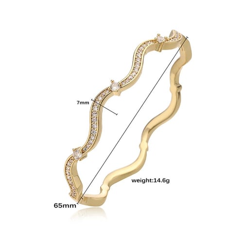 اسوارة تصميم ويفي فخم مرصع بالزركون الاصلي