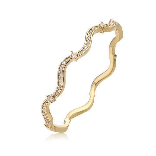 اسوارة تصميم ويفي فخم مرصع بالزركون الاصلي