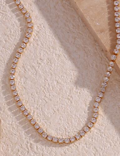 سلسال التنس الفاخر من الستانلس ستيل