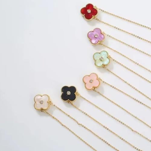 تعليقة فان كليف وردي - ذهبي