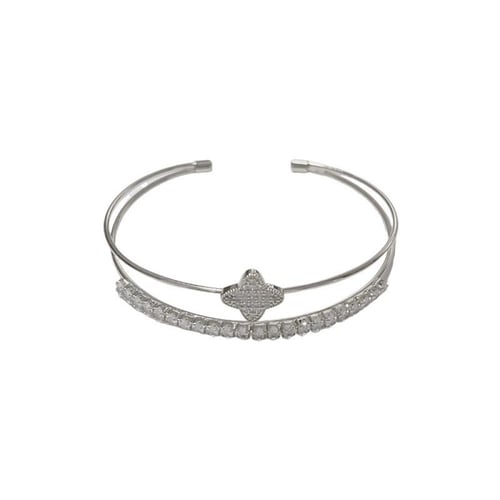 اسوارة مميزه من الستانلس ستيل مرصعه بالزركون الاصل...