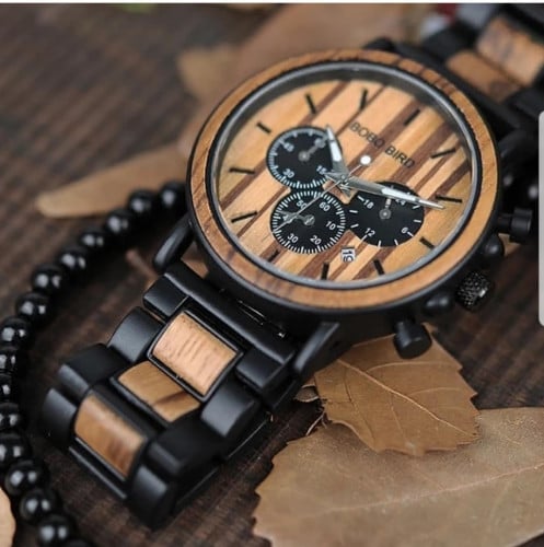 ساعة رجالية خشبية من بوبو بيرد