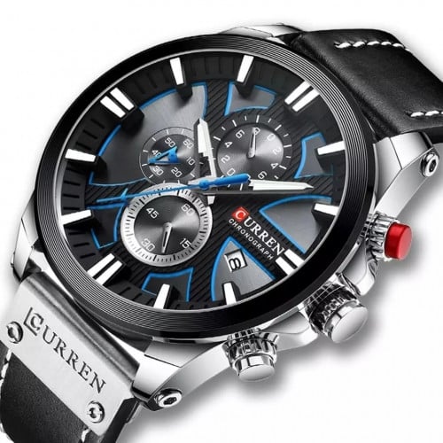 ساعة CURREN 8346 الرجالية بسوار جلد