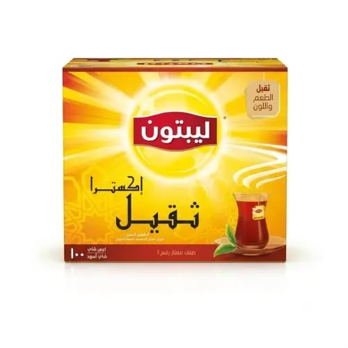 ليبتون شاي إكسترا ثقيل علاقي 100 كيس