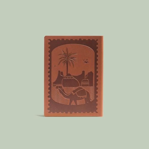 Brown leather notebook A5