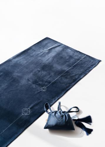Navy blue rug