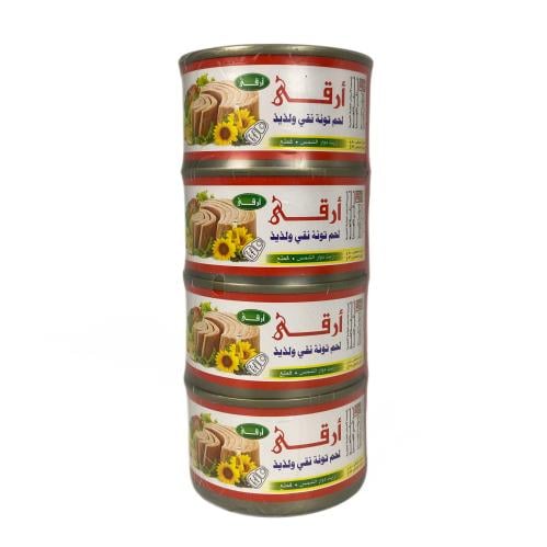تونة ارقى بزيت دوار الشمس قطع ربطة (80جم*4حبات )
