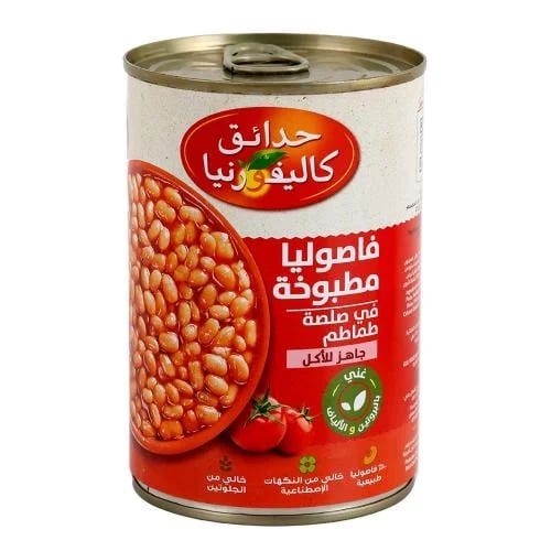 فاصوليا مطبوخة بالطماطم حدائق كاليفورنيا 420 جم