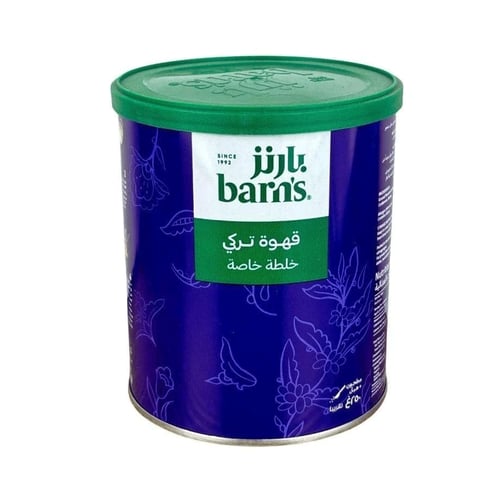 بارنز قهوة تركي خلطة خاصة علبة 250 جم