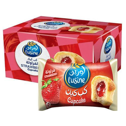 لوزين كب كيك 30 جم - بالفراولة