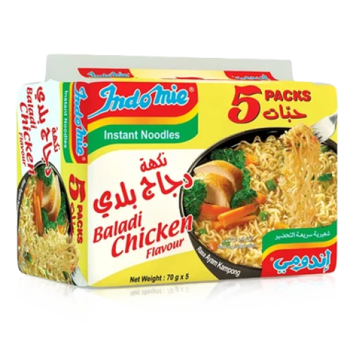اندومي نكهة دجاج بلدي ( 75جرام *5 حبة )