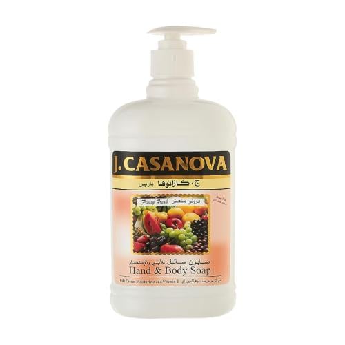 سائل للايدي والاستحمام كازانوفا فروتي 500 مل