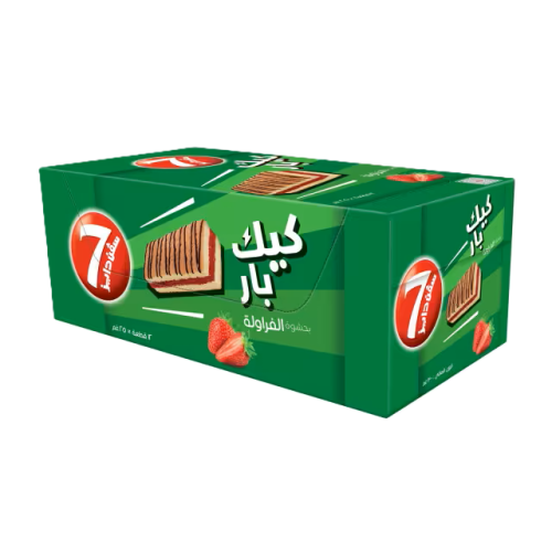 سفن دايز كيك بار بالفراولة -25 جم-