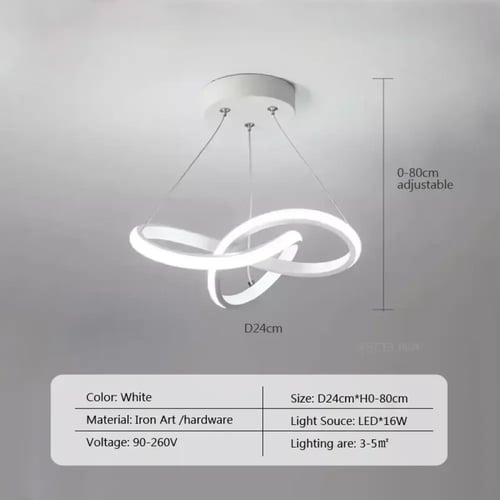 LED خط قلادة ضوء الحديثة 24/30 سنتيمتر الألومنيوم...