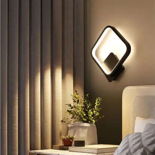 مصباح جداري بسيط على شكل ماس شمالي ، مصباح ليد شبه...