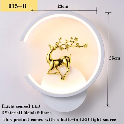 مصباح جداري بسيط على شكل ماس شمالي ، مصباح ليد شبه...