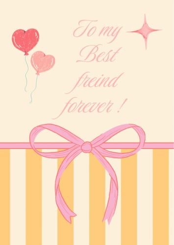 بطاقة أفضل صديقة