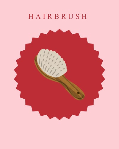 Hair Brush Decoration