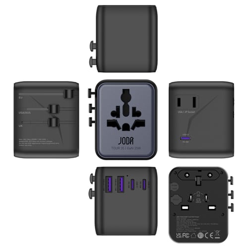 شاحن جداري للسفر جودا JODA TOUR 35 بقدرة 35 واط –...