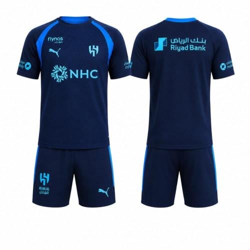 طقم تمارين الهلال تيشيرت وشورت كحلي الجديد 2026-2027