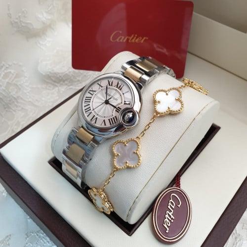 ساعة كارتير نسائي درجة اولى مع اسورة