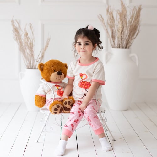 بيجامة قطن فلامنجو