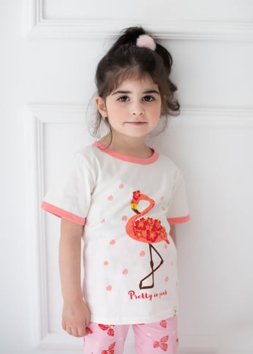 بيجامة قطن فلامنجو