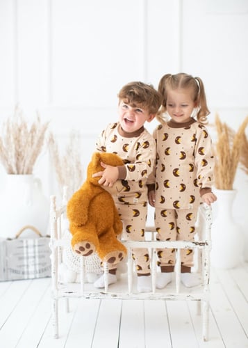 بجامة اطفال شتوي القمر