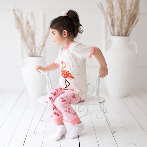 بيجامة قطن فلامنجو