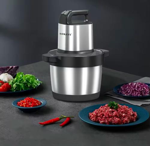 مفرمة لحم كهربائية من الفولاذ المقاوم للصدأ ، مفرم...