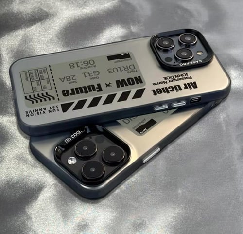 جراب هاتف غير لامع ممتاز لهاتف آيفون ، طباعة للسفر...