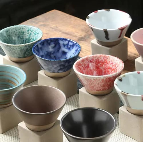 كوب بورسلين سيراميك للقهوة ، لاتية خشنة ، مثلث ياب...