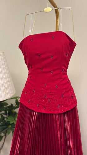 الخامه تفته مطرز وجازار بلاسيه