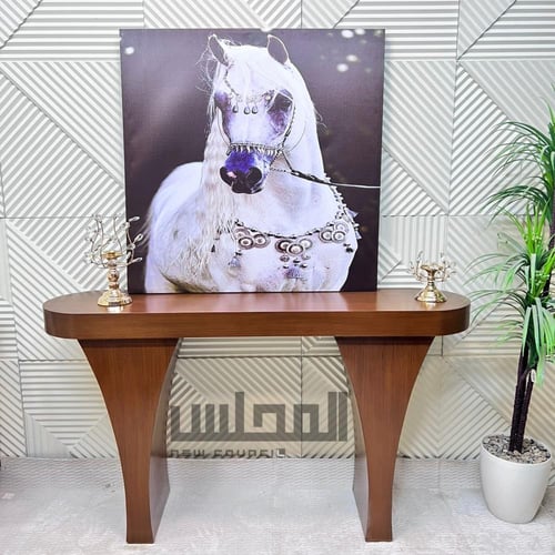 مدخل خشب شكل جديد لون بني