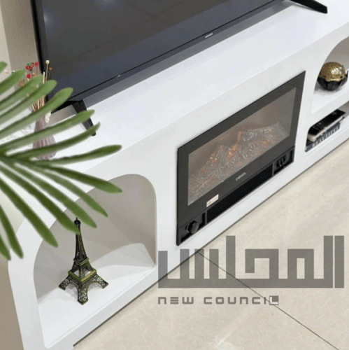 دفاية مع ارفف لون ابيض 160 سم