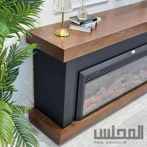 دفاية عصرية بسطح بني فاخر