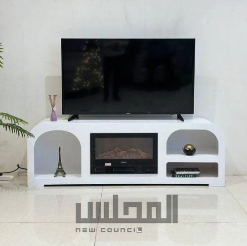 دفاية مع ارفف لون ابيض 160 سم